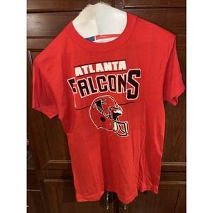 vtg atlanta falcons tee shirt single stitch red XL